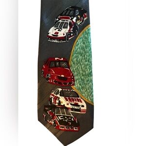 Novelty Nascar Racecar & Crowd Men’s Dress Tie
